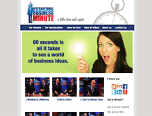 Tablet Screenshot of internationalbusinessminute.com